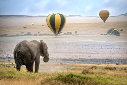Balloon ride in Kenya