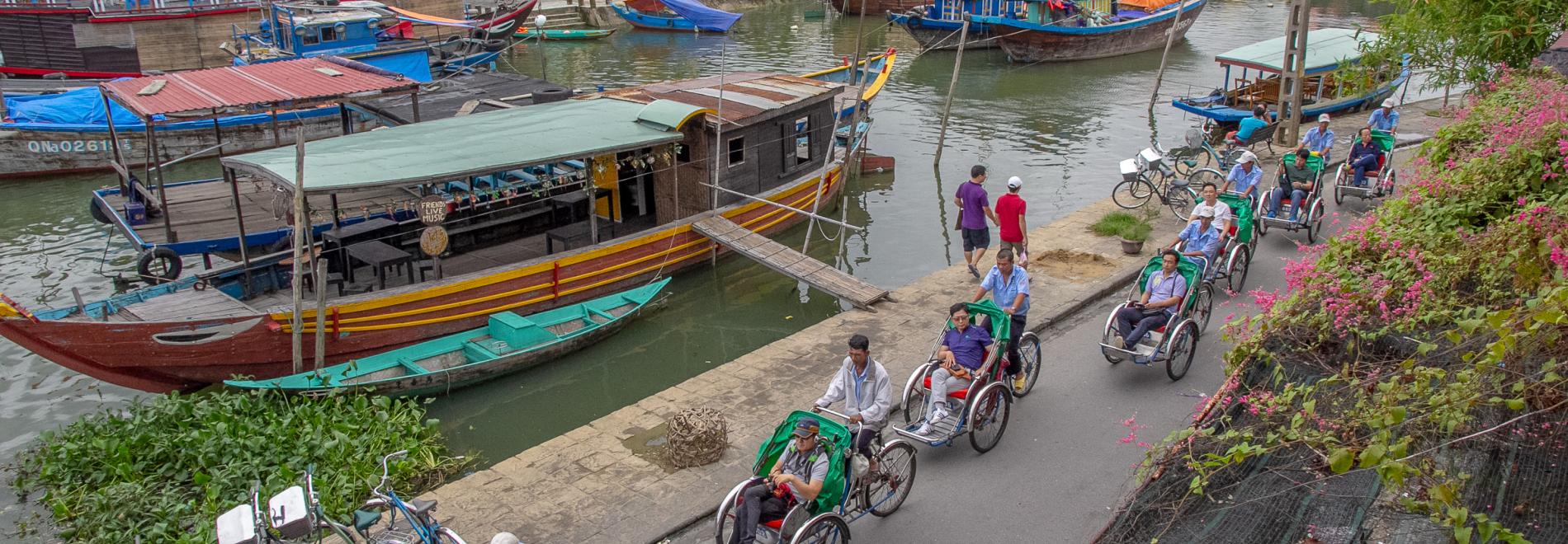Boats in Hoi An, Vietnam