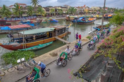 Boats in Hoi An, Vietnam