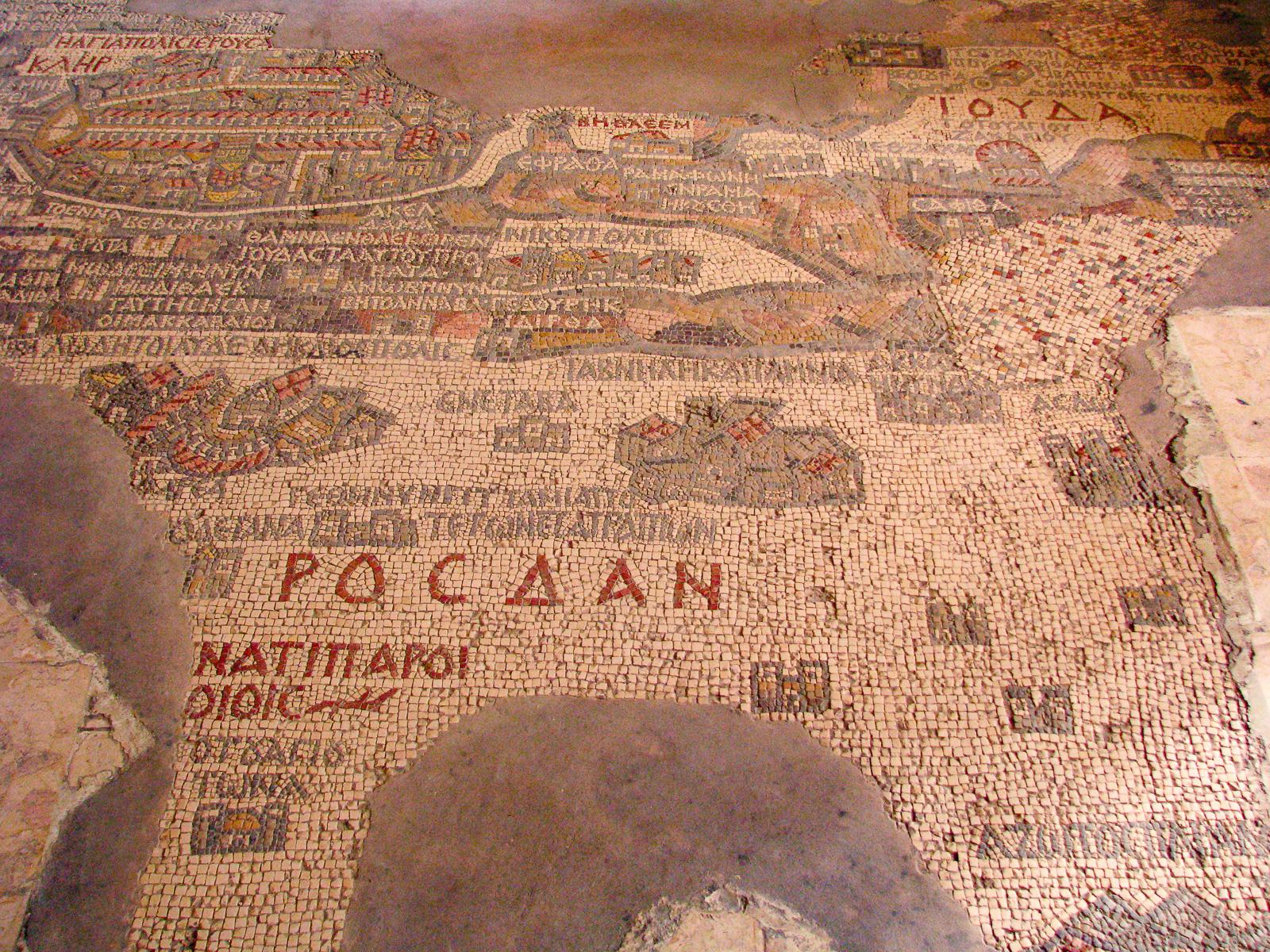 Jordan - Madaba mosaic map
